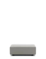 Plastics Tech Fabric Puff Gray
