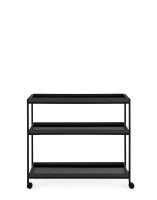 Trays 80 cm x 40 cm Wózek Czarny