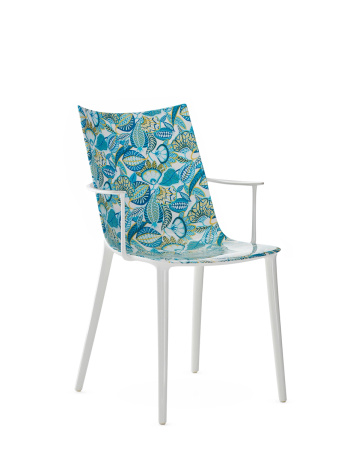 H.H.H. Graphic Impression Chair White Lapis