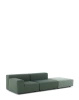 Plastics Outdoor Liberty 2 Seater + 1 Pouf Obi Check Sofa Green
