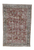 Vintage Iranian Wool Rug Unique 12311 198 x 295