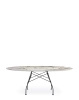 Glossy Marble Oval 192x118 cm Black Nature Tundra Table