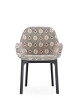 Clap Rubelli Armchair Black Cream