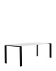  Four Rectangular 223x79 cm Table Black White