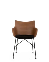 Q/Wood Soft Chair Dark Wood Black FSC™
