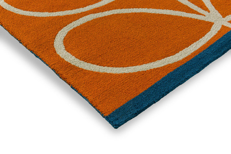 Orla Kiely Linear Stem Orange Carpet 464403