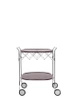 Gastone Chromo Book Cart Plum Shiny
