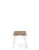 S/Wood Slatted Ash Footrest Light Wood Chrome Plated FSC™