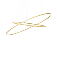 Nemo Ellisse Double 3000 K Gold Pendant Lamp