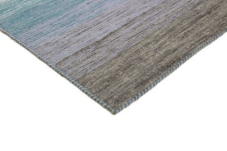 Rezas Panorama Kelim Grey Blue Carpet