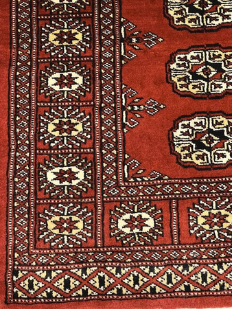 Pakistan Bokhara Wool Carpet 111011 078 x 123
