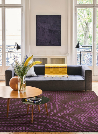 Toulemonde Bochart Kantha Prune carpet