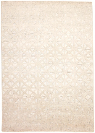 Rezas Shangri La White Mosaic Carpet 7041