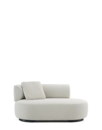 K-Waiting Dormeuse Bouclé Lounger White
