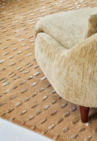 Toulemonde Bochart Kantha Beige Carpet