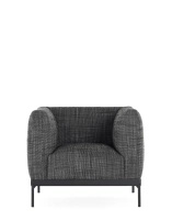 Asia Armchair (Cotone Structure) Fotel Czarny