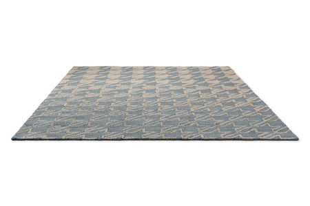 Ted Baker Houndstooth Washed Blue rug 455708