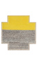 Gan Mangas Space Plait Yellow Square Carpet