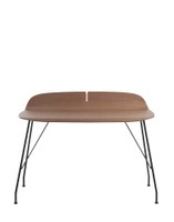 Earl Of Wood 119x65 cm Desk Dark Wood Black