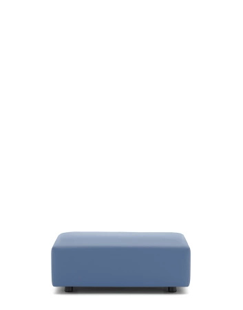 Plastics Tech Fabric Puff Blue