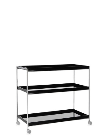Trays 80 cm x 40 cm Wózek Czarny
