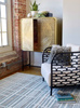 Florence Broadhurst Tortoiseshell Stripe Jade Carpet 039808