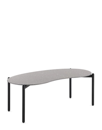 Undique Table Black Terrazzo Light Grey