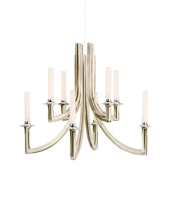 Khan Metal Bronze Shiny Chandelier