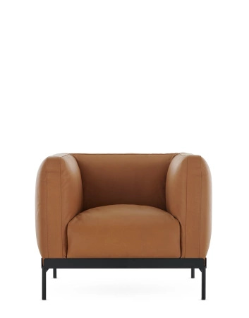 Asia Leather Fotel Brązowy Skórzany