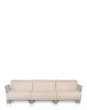 Pop Outdoor Three-Seater Sunbrella Sofa Taupe