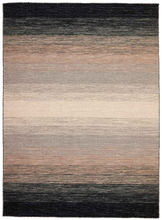 Rezas Panorama Kelim Black Grey Carpet