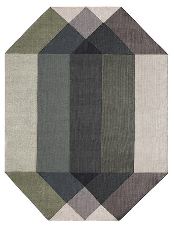 Gan Diamond Green-Grey Outdoor Carpet