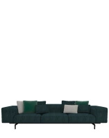 Largo Three-Seater Gubbio Sofa Green