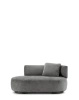 K-Waiting Dormeuse Chenille Lounger Gray