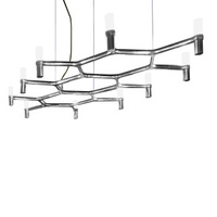 Lampa Wisząca Nemo Crown Plana Polerowane Aluminium