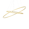 Nemo Ellisse Double 3000 K Gold Pendant Lamp