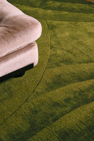 Toulemonde Bochart Volute Vert carpet