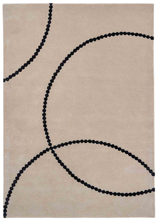 Magda Fornal Luna Beige Black carpet 5011