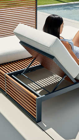 Leżanka Gandiablasco DNA Twin Double Chill Bed
