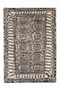 Nanimarquina Black on white Estambul carpet