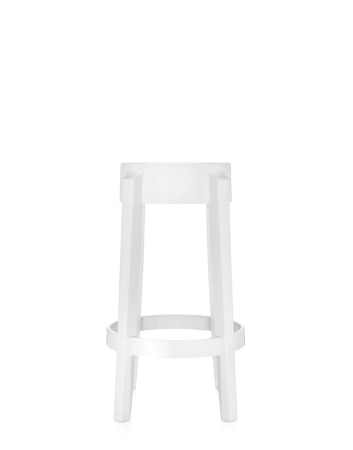 Charles Ghost 65 cm Stołek Biały