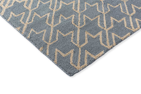 Ted Baker Houndstooth Washed Blue rug 455708