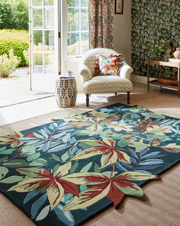 Sanderson ROBIN'S WOOD FOREST GREEN carpet 146508