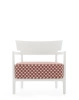 Cara Outdoor Liberty Obi Check White Rust Armchair