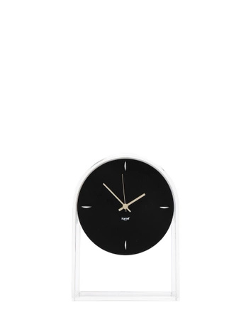 Air Du Temps Table Clock Transparent/Black