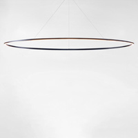 Nemo Ellisse Mega Downlight 3000 K Black Pendant Lamp