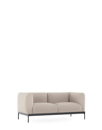 Asia Two-Seater Sofa (Cotone Plain) Beige