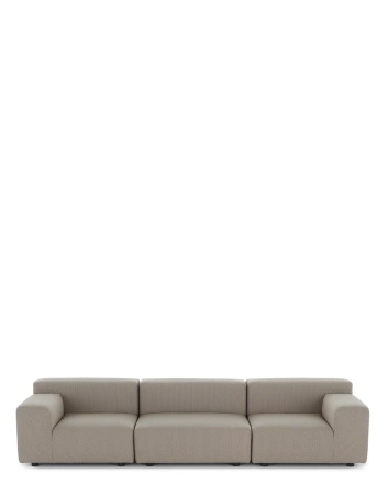 Plastics Outdoor Liberty 3 Seater Sofa Beige