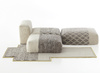 Gan Mangas Space Rhombus Modular Couch Ivory