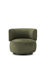 K-Waiting Chenille Armchair Green